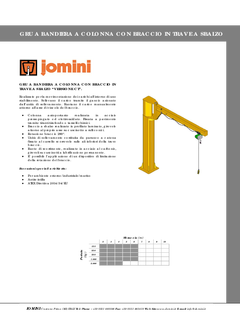 05) Gru a bandiera in versione CT. Rotazione manuale - 